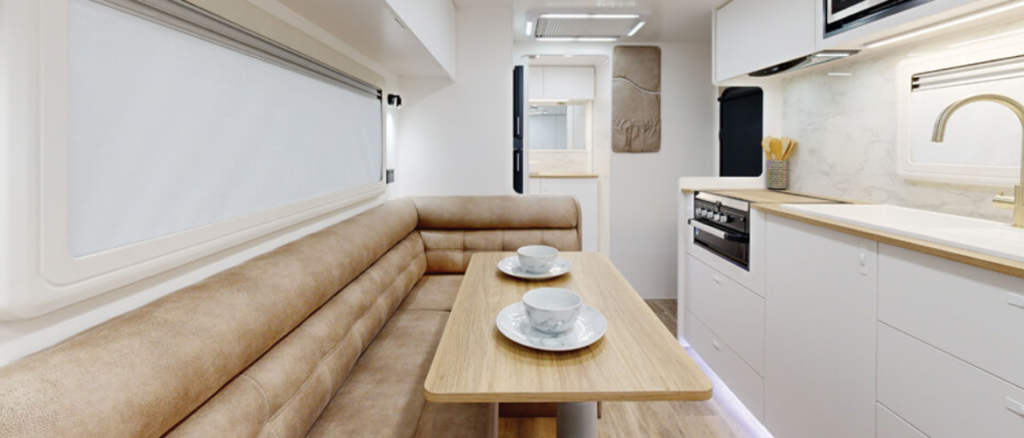 Luxury Retreat Caravan Interior