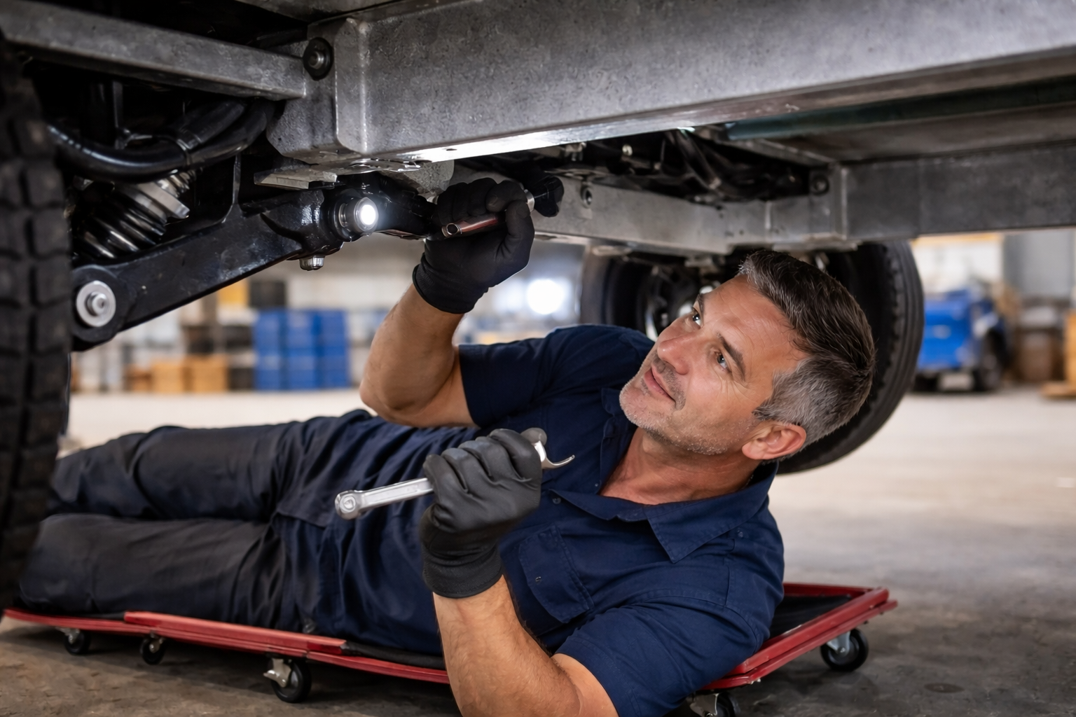 Professional caravan servicing and chassis inspection