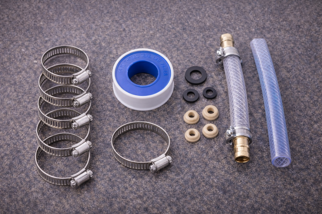 Plumbing repair tools for caravan water systems