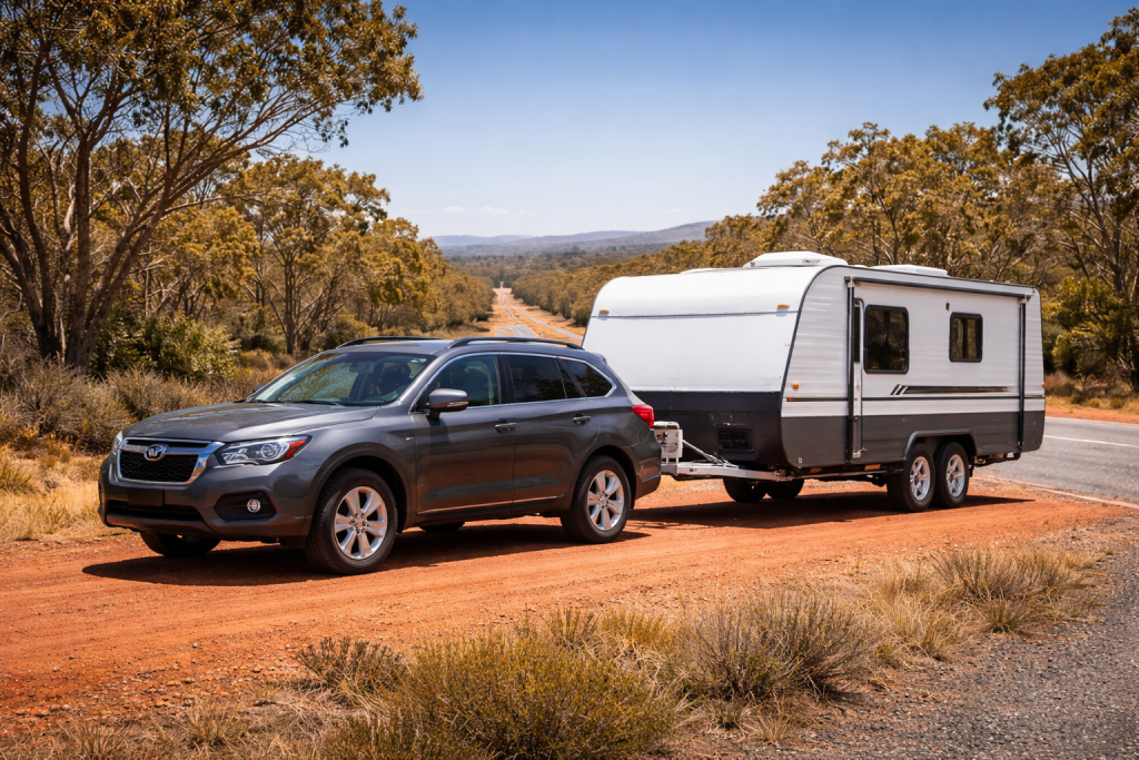 Properly matched tow vehicle and caravan setup in Western Australia